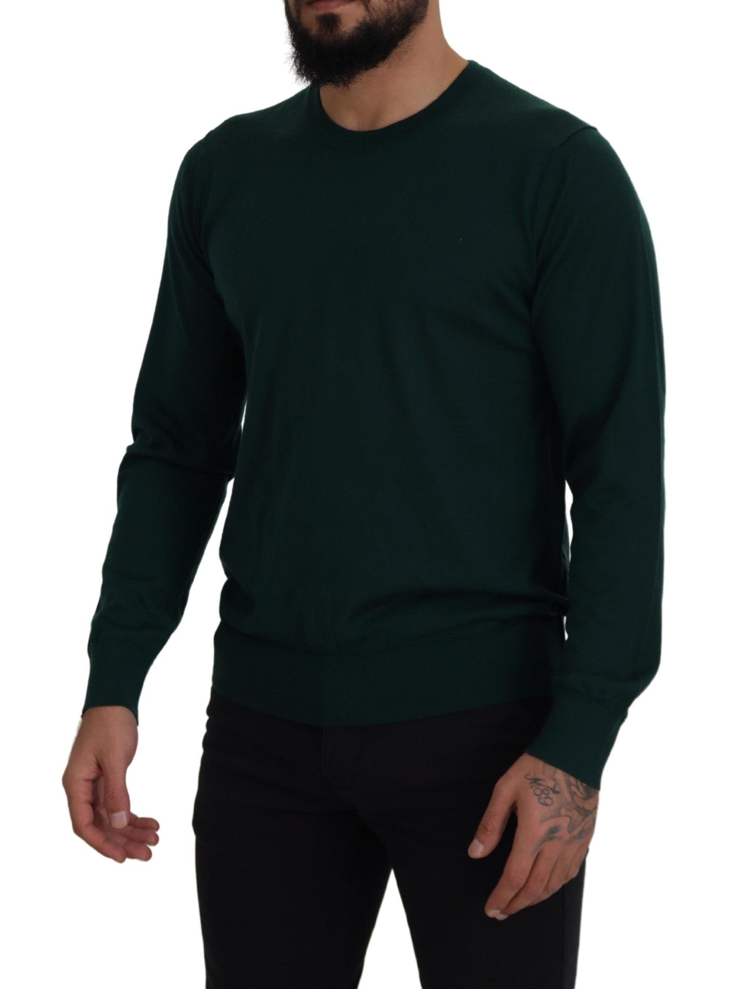 Pull Dolce & Gabbana en cachemire vert à col rond