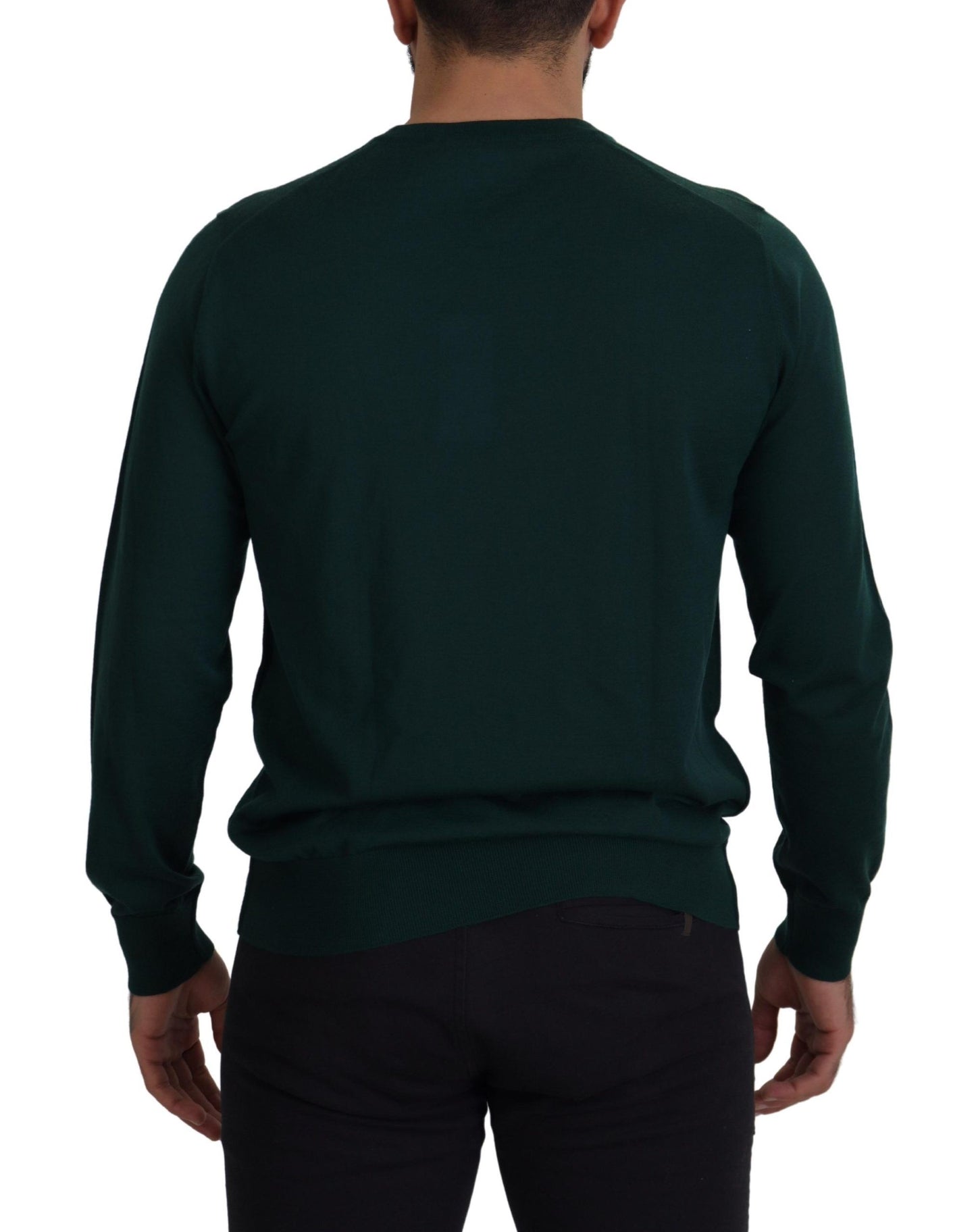 Pull Dolce & Gabbana en cachemire vert à col rond