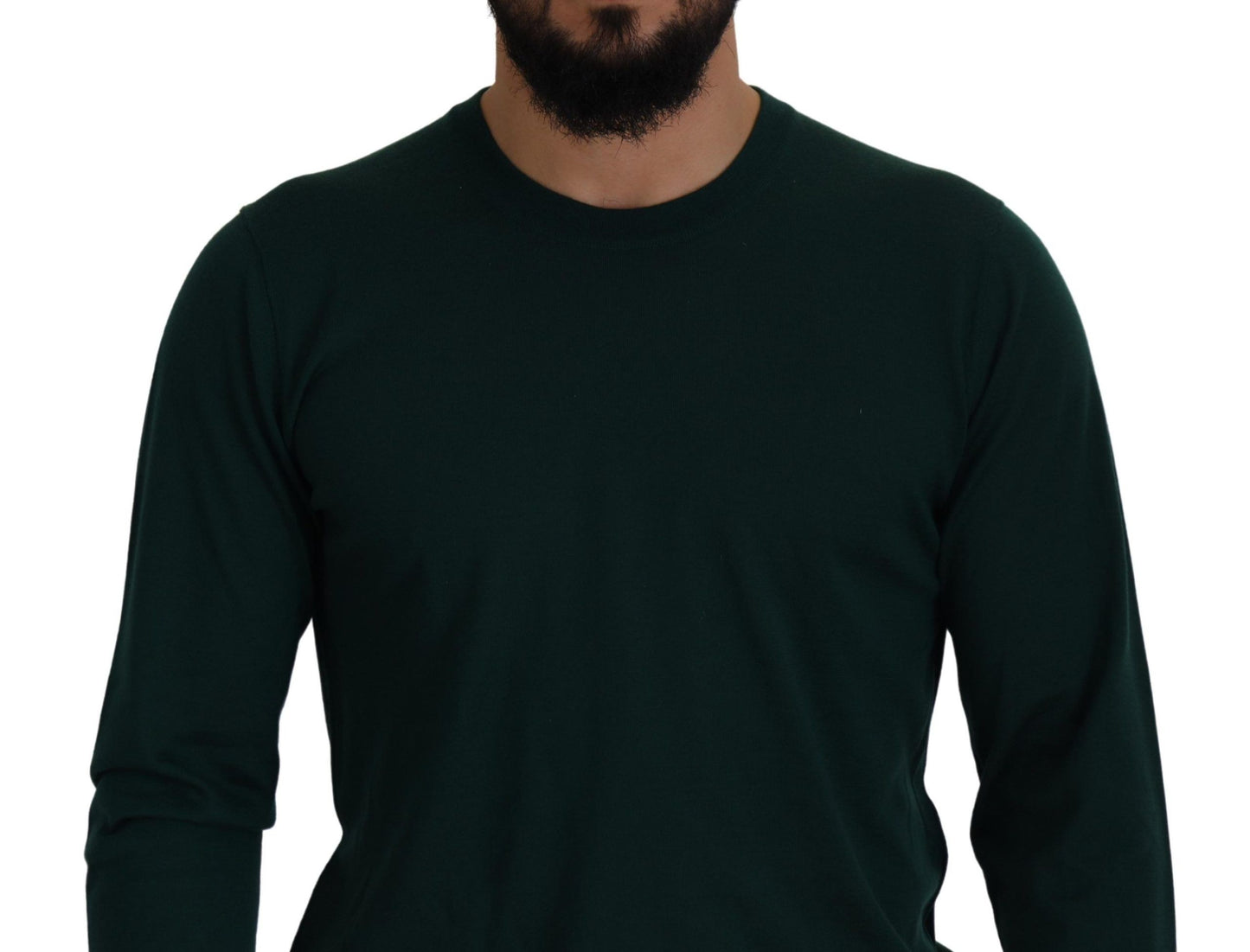 Pull Dolce & Gabbana en cachemire vert à col rond