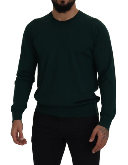 Pull Dolce & Gabbana en cachemire vert à col rond