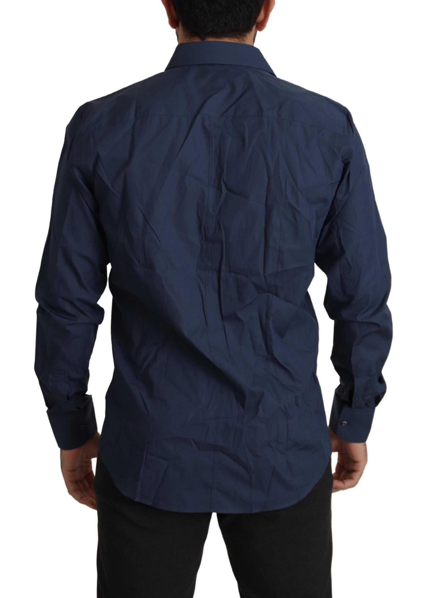 Chemise ajustée MARTINI Dolce & Gabbana en coton bleu