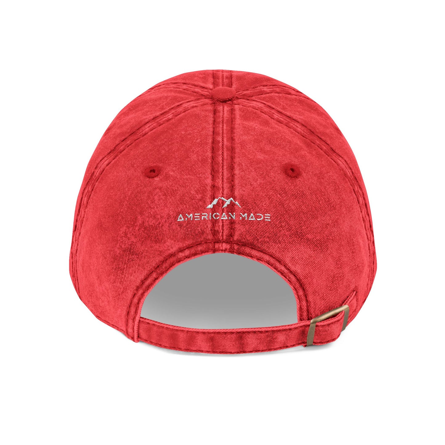 Hecho en EE. UU. | Gorra vintage desgastada con la bandera estadounidense "Land of the Free" | Gorra de béisbol bordada
