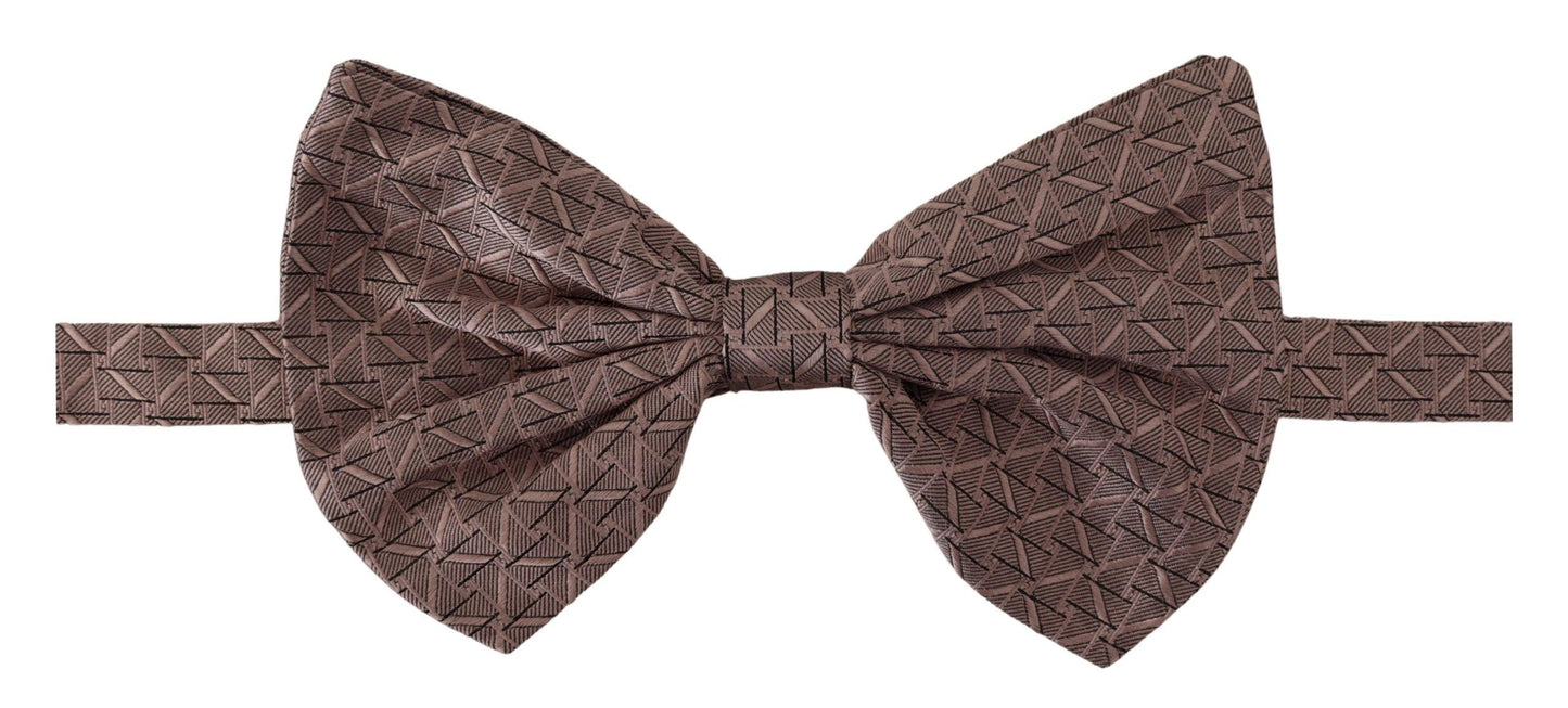 Nœud papillon ajustable Dolce & Gabbana gris imprimé fantaisie