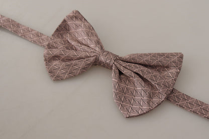 Nœud papillon ajustable Dolce & Gabbana gris imprimé fantaisie