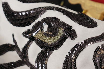 Jupe Piano Dolce & Gabbana « Black Love Clock » à Sequins