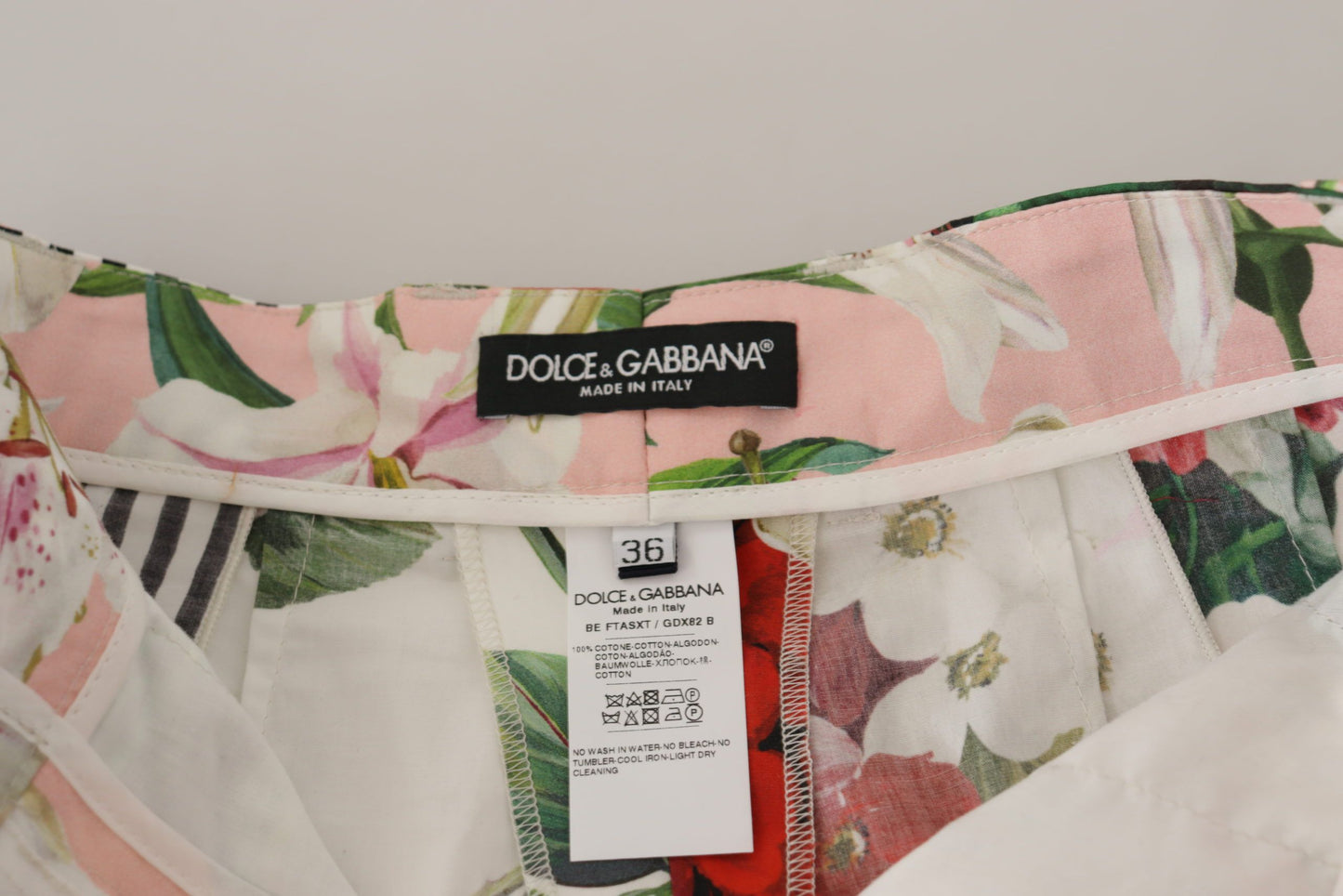 Short multicolore taille haute Dolce & Gabbana