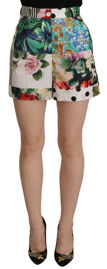Short multicolore taille haute Dolce & Gabbana