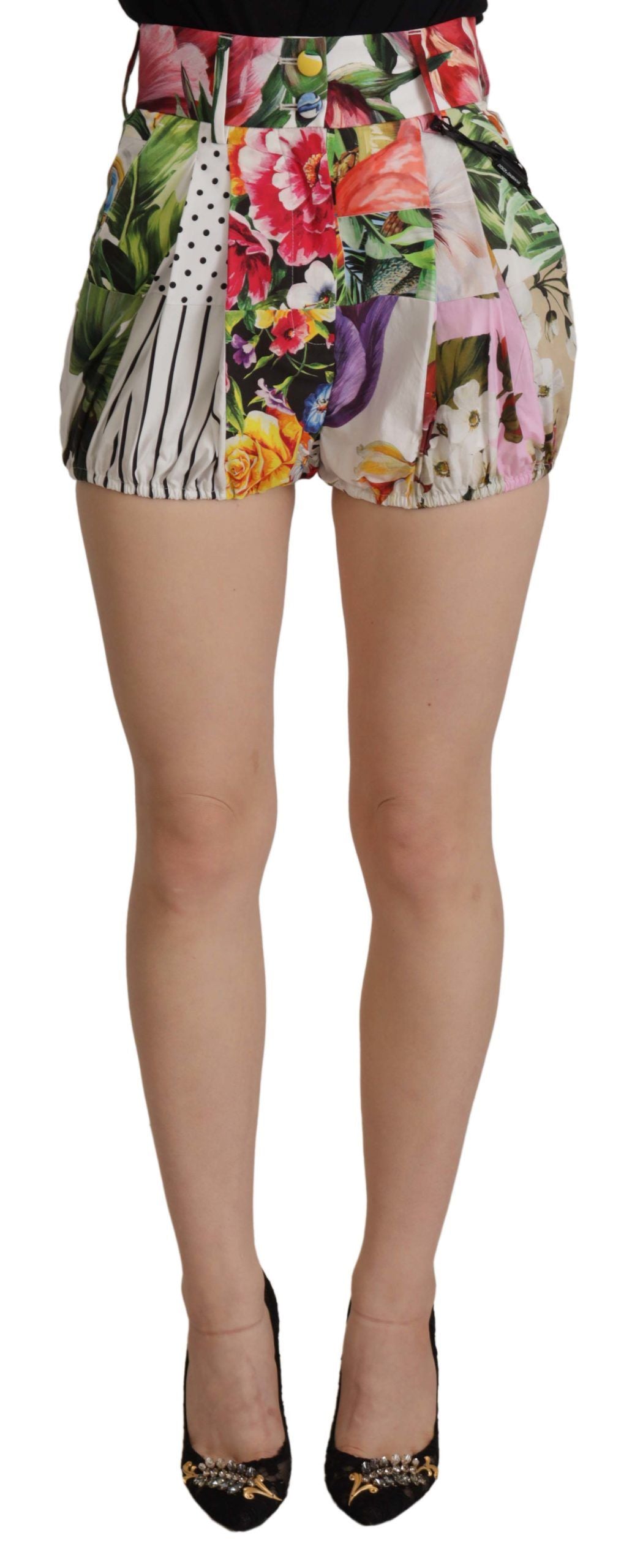 Shorts multicolores taille haute Dolce & Gabbana