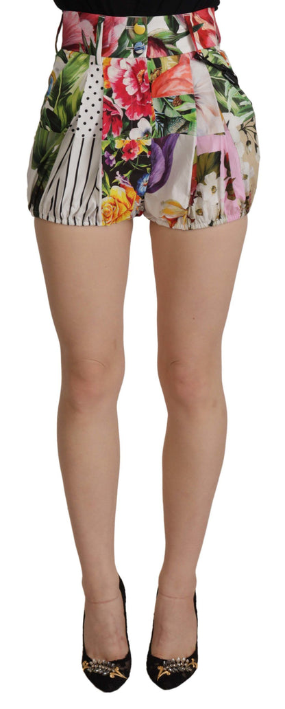 Shorts multicolores taille haute Dolce & Gabbana