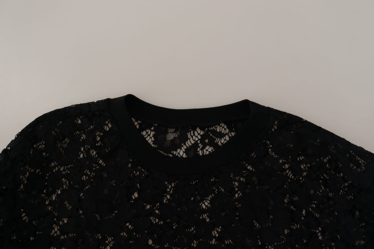 Chemisier Dolce & Gabbana "Sicily" en dentelle florale noire