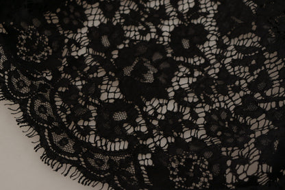 Chemisier Dolce & Gabbana "Sicily" en dentelle florale noire
