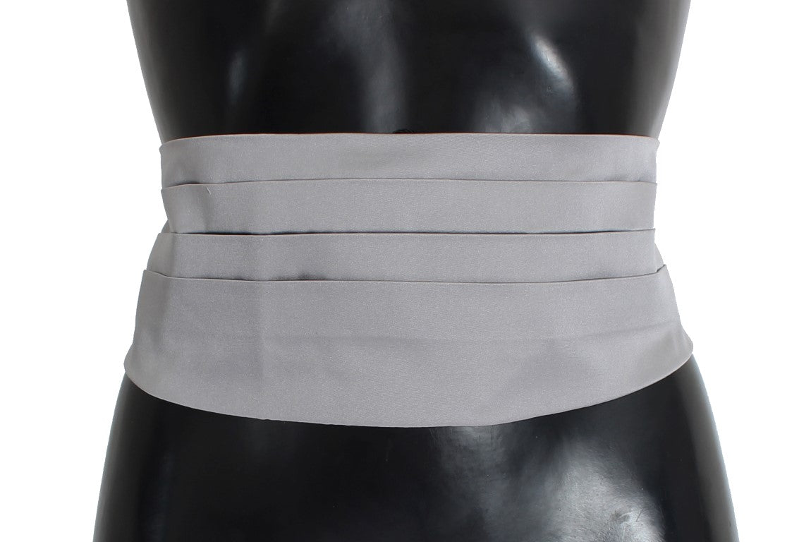 Ceinture de taille en soie grise Dolce & Gabbana