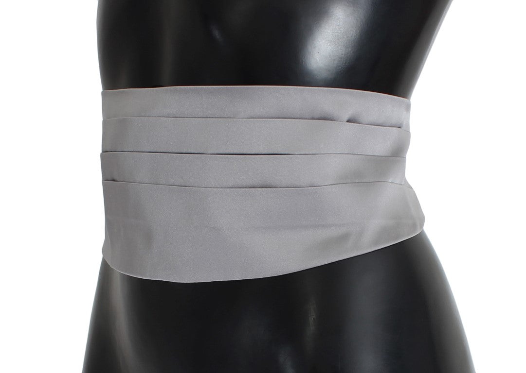 Ceinture de taille en soie grise Dolce & Gabbana