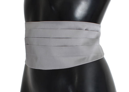 Ceinture de taille en soie grise Dolce & Gabbana