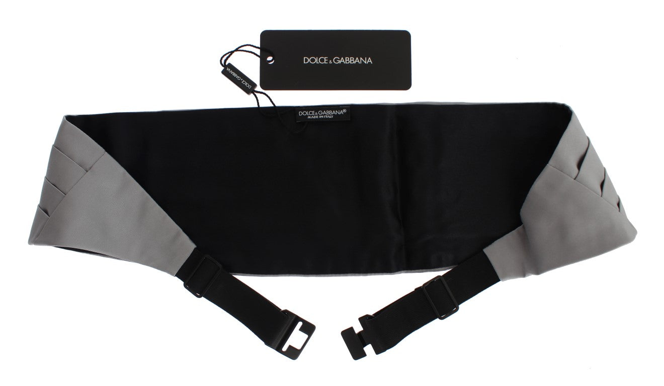 Ceinture de taille en soie grise Dolce & Gabbana