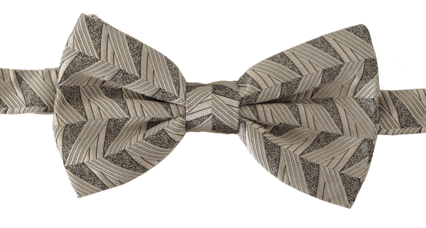 Nœud Papillon Réglable Dolce & Gabbana Gris 100% Soie