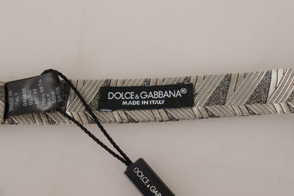 Nœud Papillon Réglable Dolce & Gabbana Gris 100% Soie