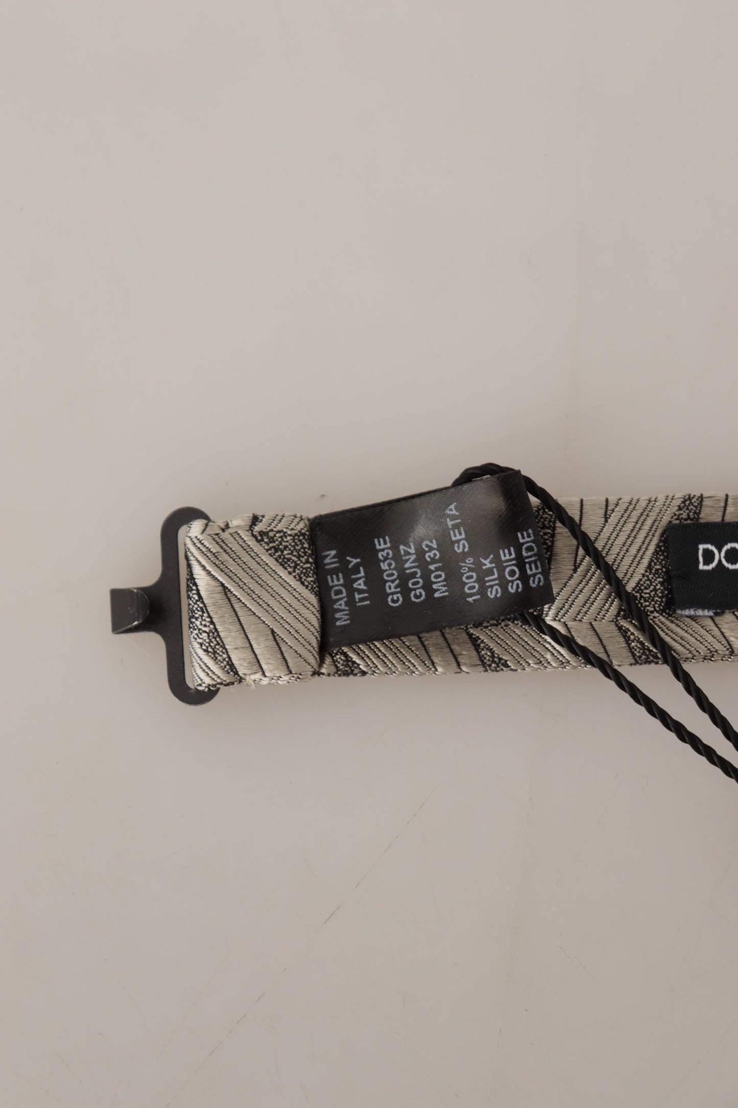 Nœud Papillon Réglable Dolce & Gabbana Gris 100% Soie