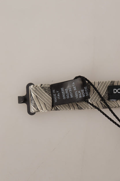 Nœud Papillon Réglable Dolce & Gabbana Gris 100% Soie