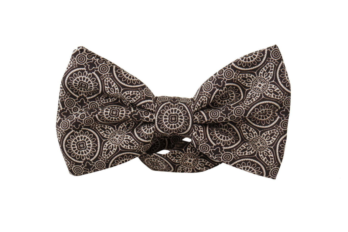 Dolce & Gabbana Papillon Noir et Blanc 100 % Soie Réglable