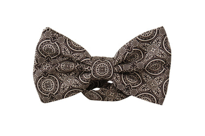 Dolce & Gabbana Papillon Noir et Blanc 100 % Soie Réglable