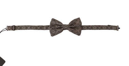 Dolce & Gabbana Papillon Noir et Blanc 100 % Soie Réglable