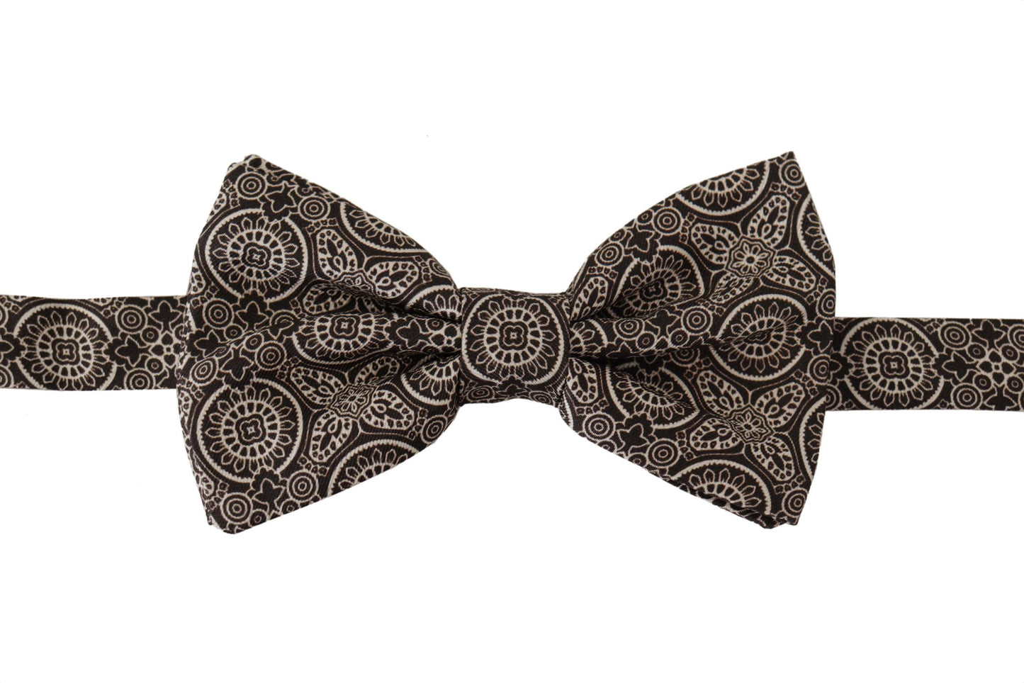 Dolce & Gabbana Papillon Noir et Blanc 100 % Soie Réglable