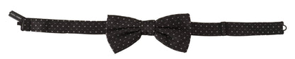 Nœud Papillon Dolce & Gabbana Gris à Pois 100% Soie