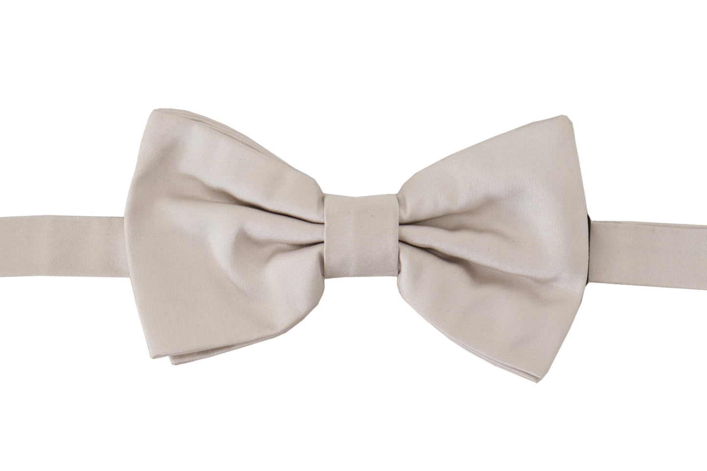 Nœud papillon Dolce & Gabbana gris 100 % soie, tour de cou réglable