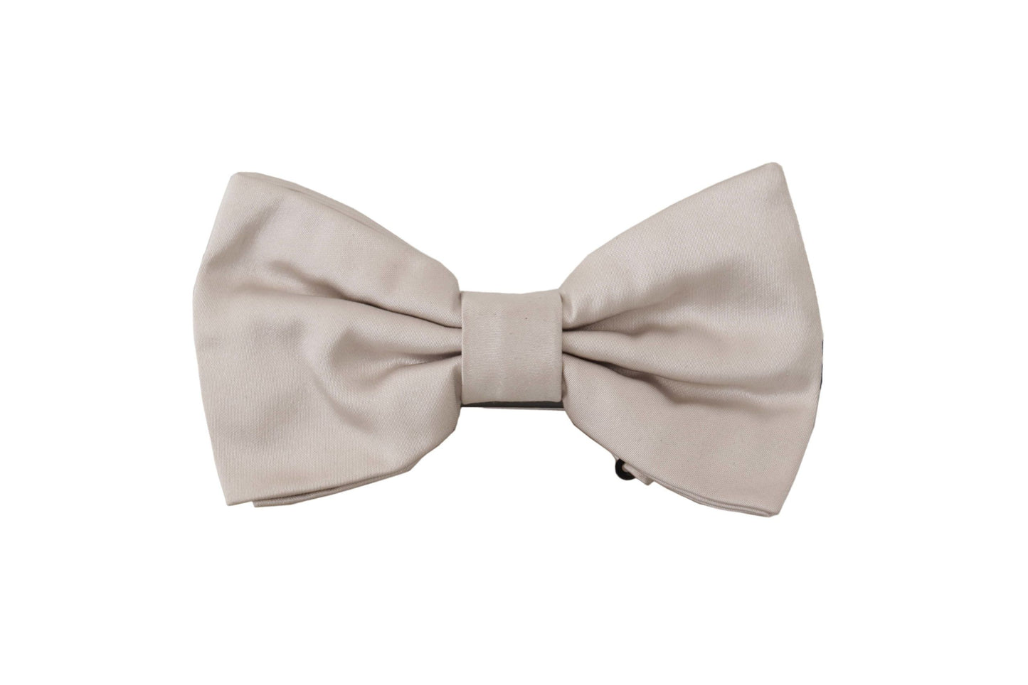 Nœud papillon Dolce & Gabbana gris 100 % soie, tour de cou réglable