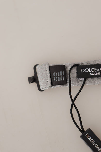 Nœud Papillon Réglable Dolce & Gabbana Gris 100% Soie