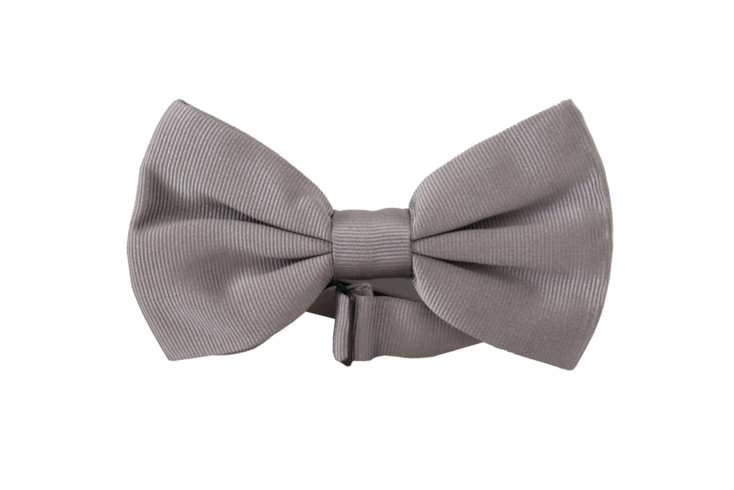 Nœud papillon Dolce & Gabbana gris 100 % soie, réglable