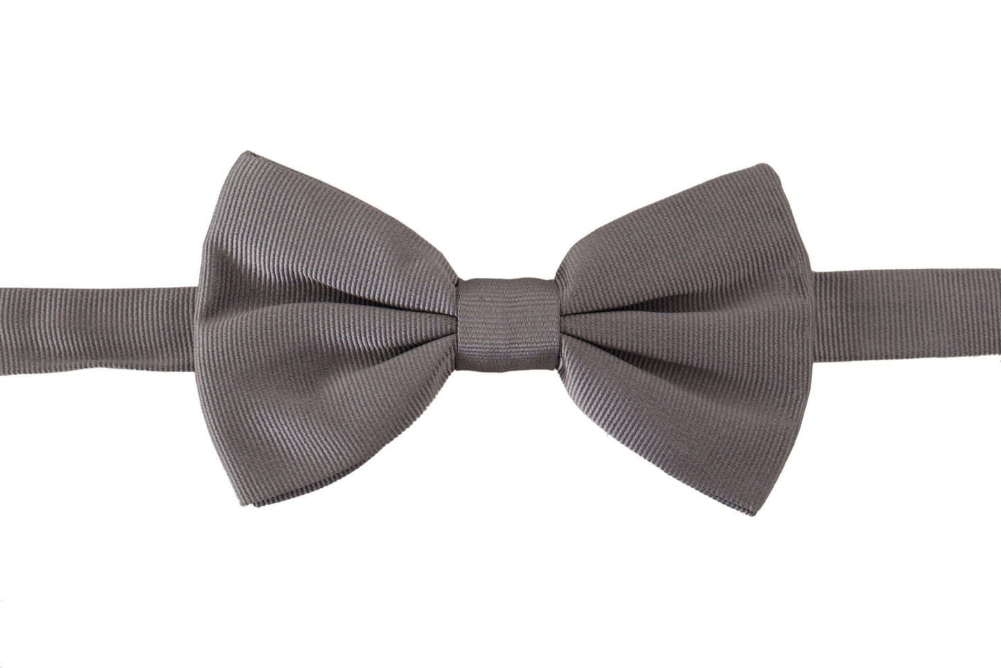 Nœud papillon Dolce & Gabbana gris 100 % soie, réglable