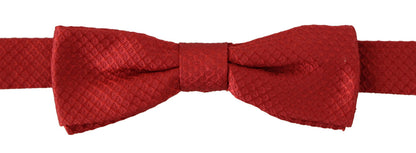 Nœud papillon Dolce & Gabbana en soie rouge 100 % réglable