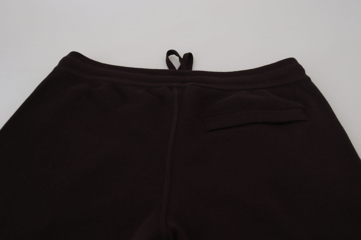 Pantalon de survêtement Dolce & Gabbana en cachemire marron avec cordon de serrage
