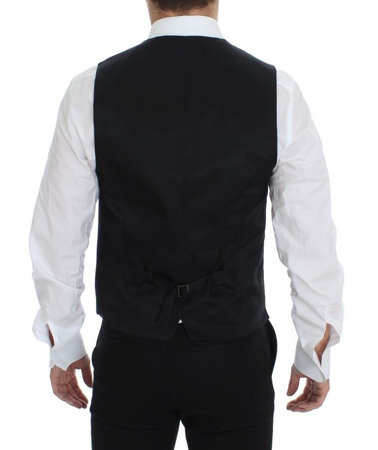 Dolce & Gabbana Gilet de costume formel en laine grise