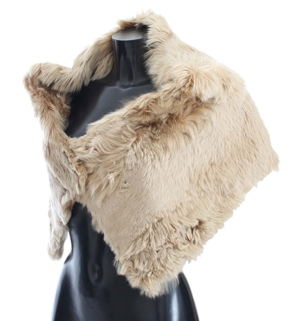 Écharpe à col en alpaga beige Dolce & Gabbana