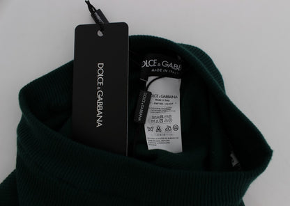 Pantalon moulant Dolce & Gabbana en cachemire stretch vert