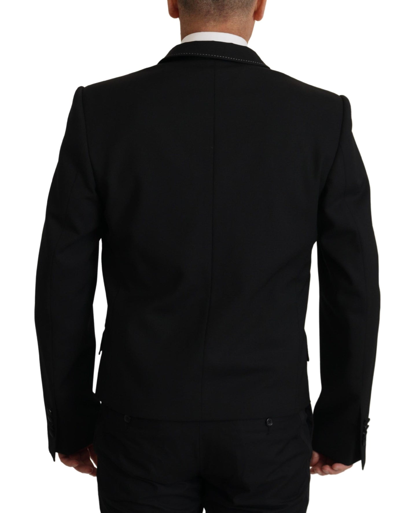 Dolce & Gabbana Manteau Blazer Croisé Noir