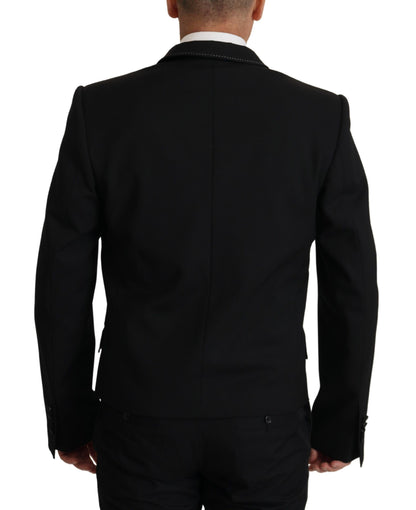 Dolce & Gabbana Manteau Blazer Croisé Noir