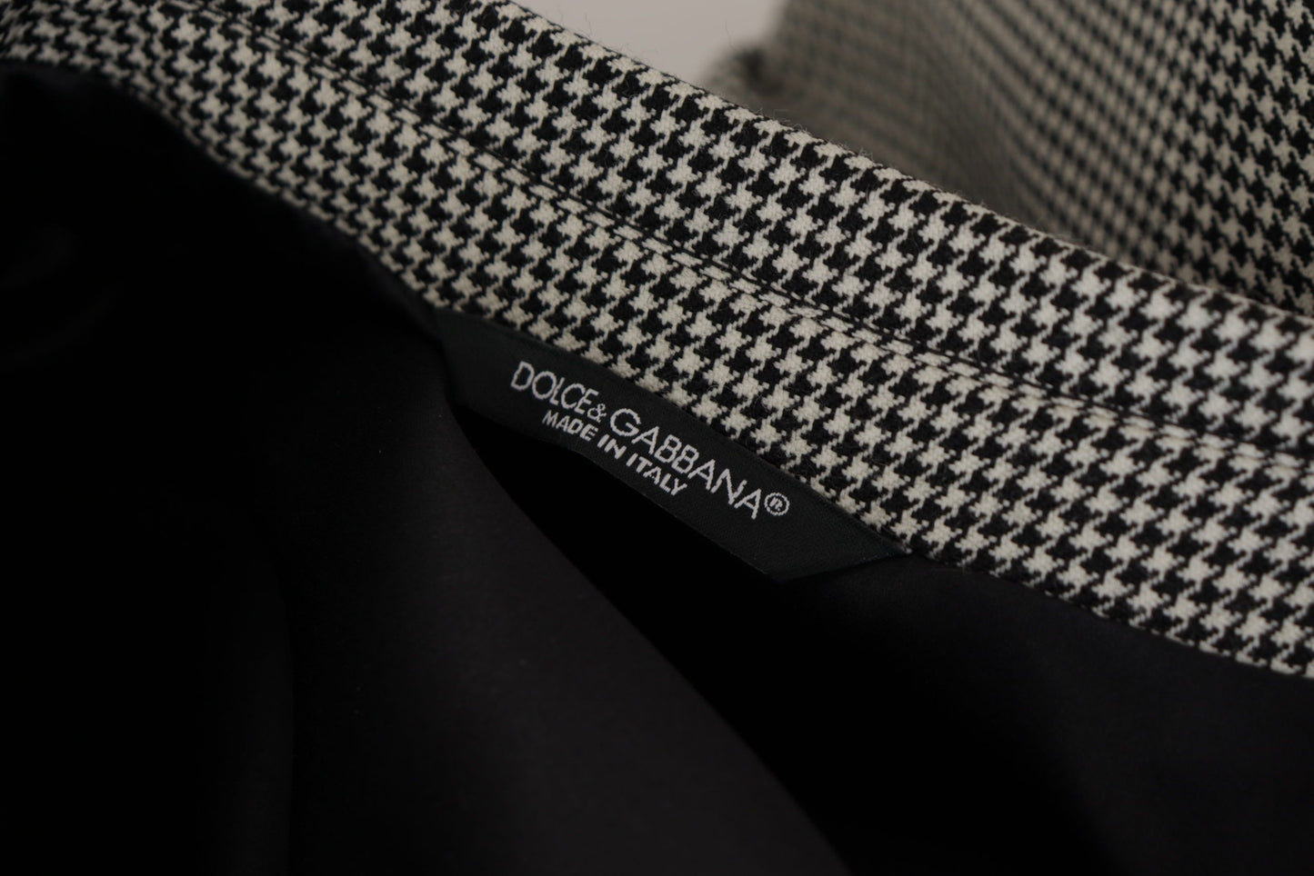 Blazer Dolce & Gabbana gris à carreaux coupe droite