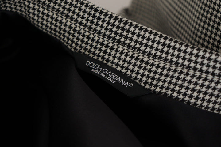 Chaqueta americana Dolce & Gabbana gris a cuadros con botonadura sencilla