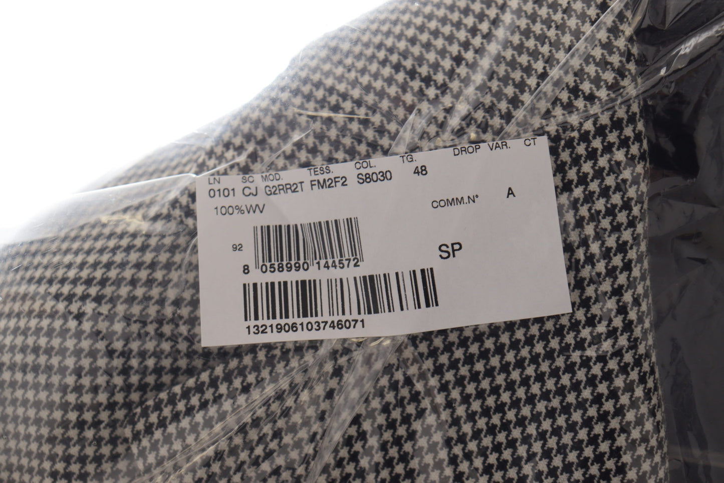 Blazer Dolce & Gabbana gris à carreaux coupe droite