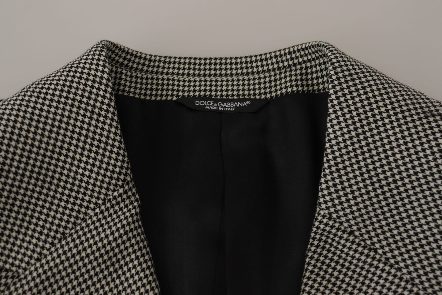 Blazer Dolce & Gabbana gris à carreaux coupe droite