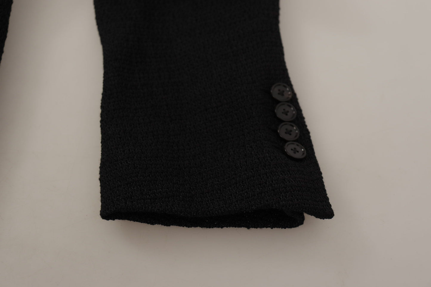 Dolce & Gabbana Manteau Blazer Homme Noir à Boutonnage Simple