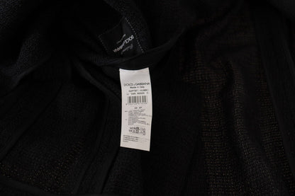 Dolce & Gabbana Manteau Blazer Homme Noir à Boutonnage Simple