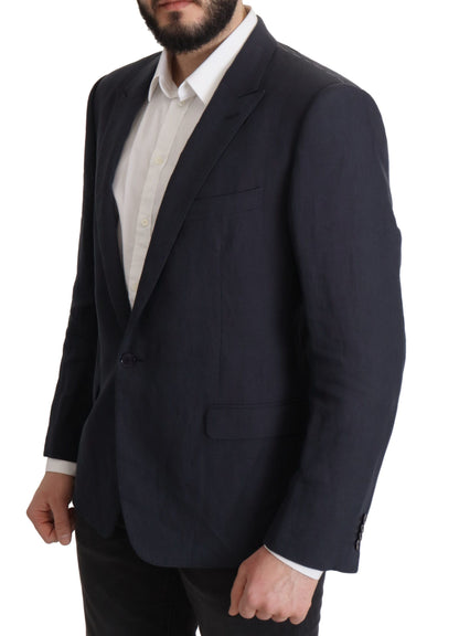 Veste Blazer Manteau Dolce & Gabbana Bleu Foncé ALTA SARTORIA