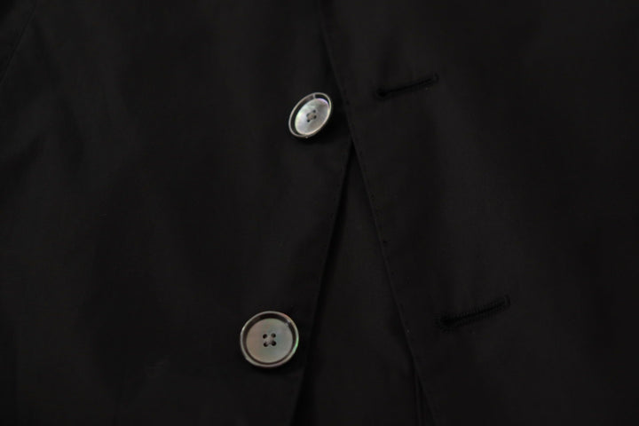 Blazer de sastre negro de botonadura sencilla "TAORMINA" de Dolce & Gabbana