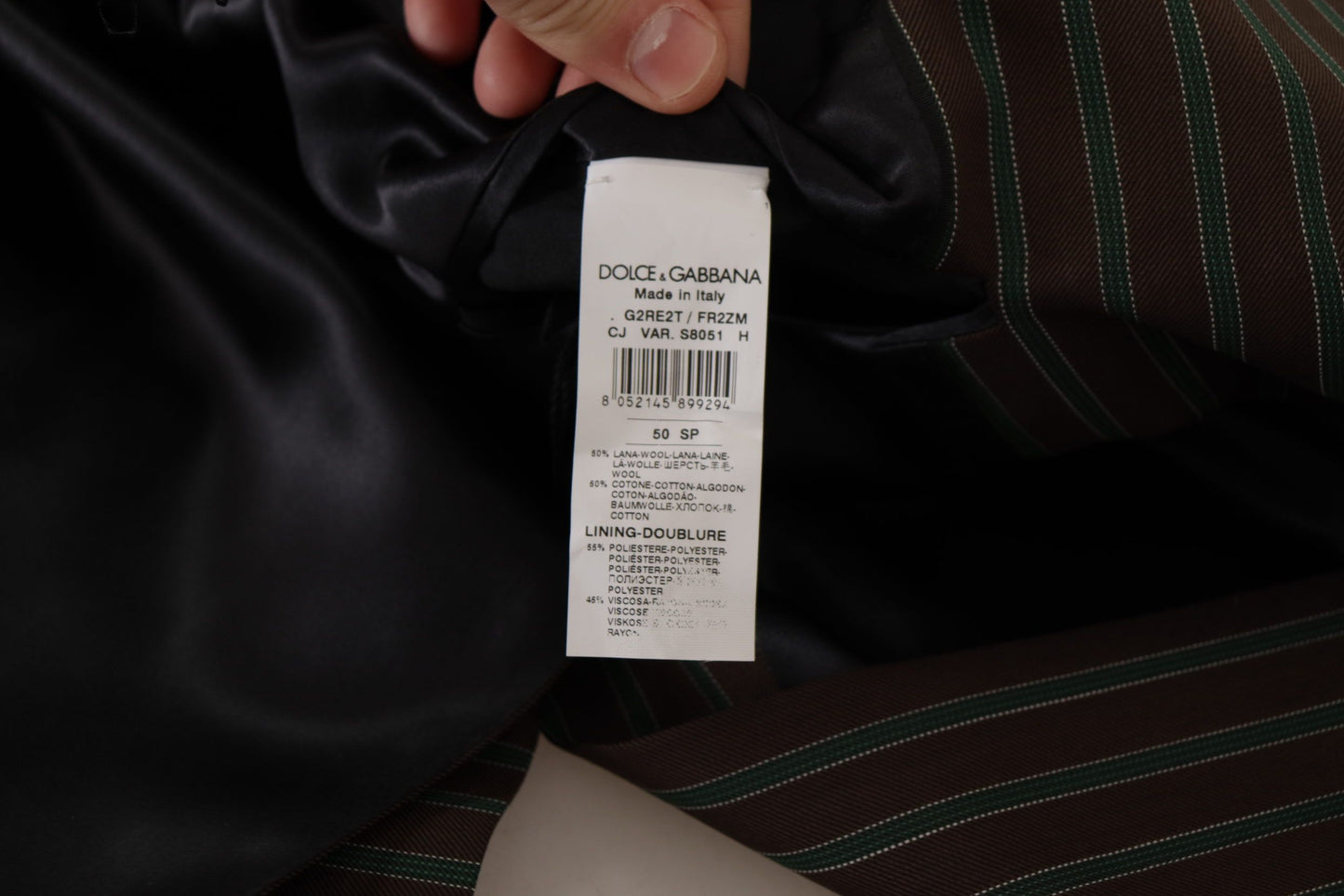 Blazer croisé rayures multicolores Dolce & Gabbana