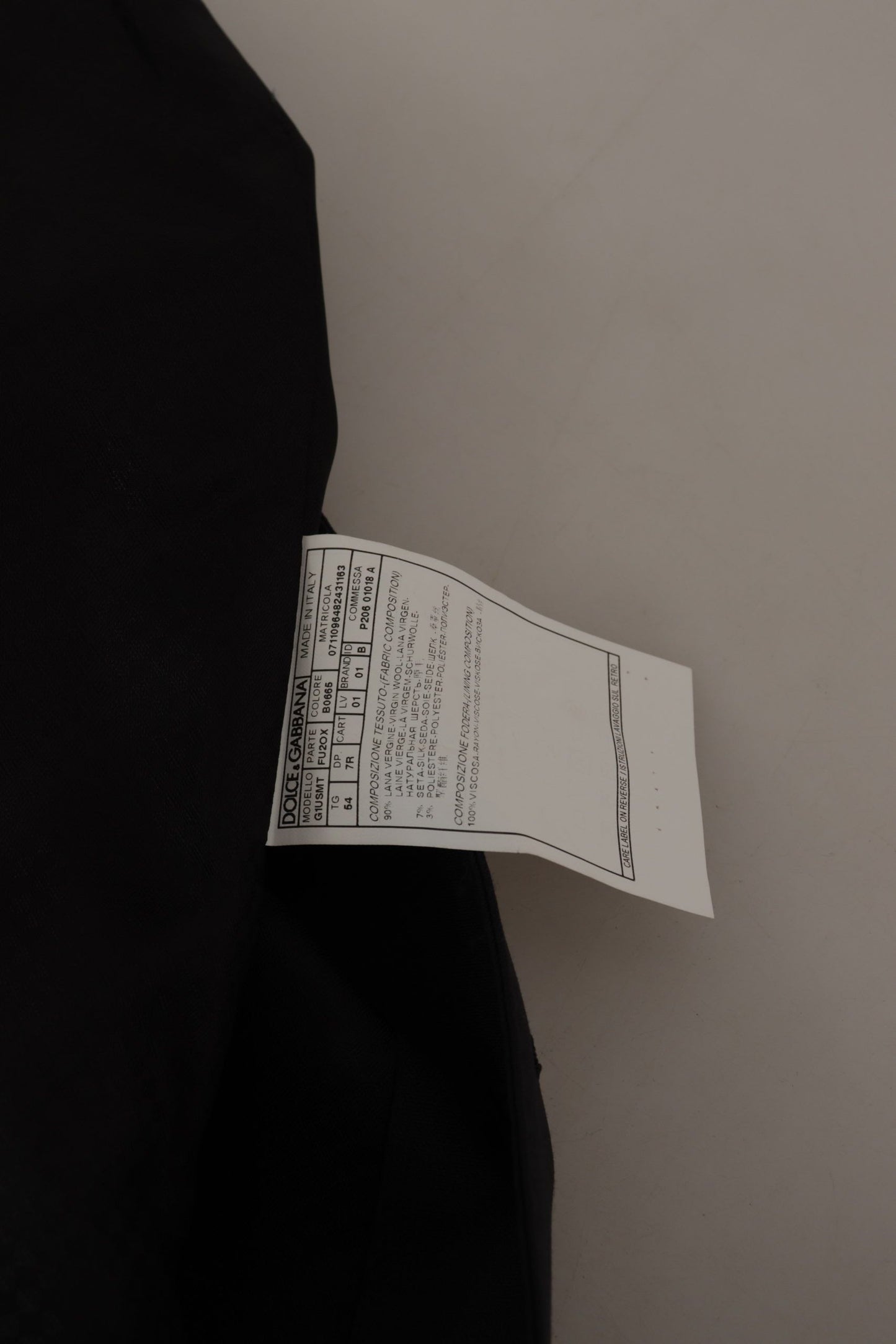 Blazer Dolce & Gabbana bleu foncé MARTINI à simple boutonnage